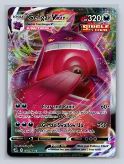 Gengar VMAX 157/264 Holo VMAX Rare Fusion Strike Pokemon NM - Image 1