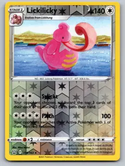 Lickilicky 114/163 Rare Battle Styles Pokemon Reverse Holo Near Mint - Image 1