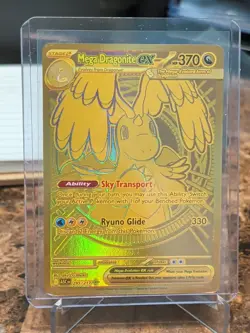 Pokemon TCG Mega Dragonite EX Ascended Heroes 295/217 Gold Hyper Rare NM - Image 1