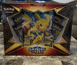 Pokemon Pikachu V Collection Box Shining Fates Brand New/Factory Sealed - Image 1