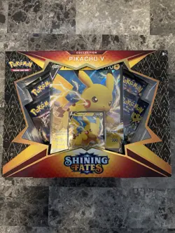 Pokemon Pikachu V Collection Box Shining Fates Brand New/Factory Sealed - Image 2