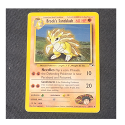 Pokemon TCG Brock's Sandslash 60 HP Gym Heroes Unlimited Rare 23/132 English - Image 1