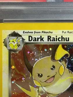 ✨Pokemon Team Rocket Dark Raichu Secret Rare Holo PSA 6 BIG SWIRL!✨ - Image 3