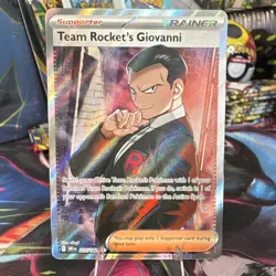 Pokemon Team Rocket's Giovanni 225/182 Sv10 Destined Rivals Full Art Ultra Rare… - Image 1