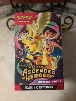 New 2026 POKEMON Mega Evolution "Ascended Heroes" Factory Sealed 6pk Booster Box - Image 1