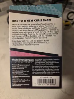 New 2026 POKEMON Mega Evolution "Ascended Heroes" Factory Sealed 6pk Booster Box - Image 2