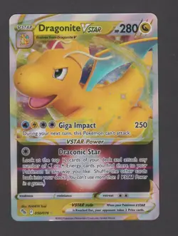 Dragonite VSTAR ⭐ 050/078 Holo VSTAR Rare Pokemon GO 2022 Pokemon NM - Image 1