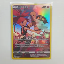 Pokemon Torkoal (Secret) 237/236 Sm-Cosmic Eclipse Holo One Touch Shipping - Image 1