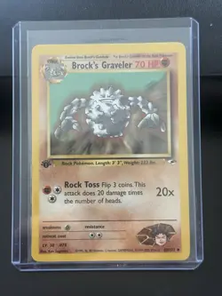 Pokemon TCG 2000 Gym Heroes First Edition Brock's Graveler (40/132) - Image 3