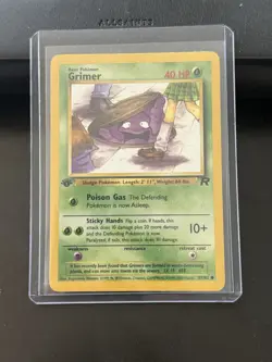 Pokemon TCG Grimer Team Rocket 57/82 Regular 1st Edition Common - Image 3