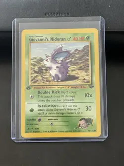 Pokemon TCG - 1st Edition Giovanni's Nidoran 76/132 - Gym Challenge - Image 3