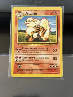 Arcanine 23/102 Base Set Pokemon TCG - Image 1