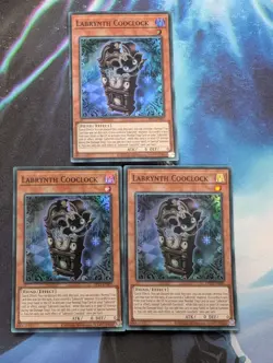YuGiOh! Labrynth Cooclock OP23-EN005 x3 PLAYSET Super Rare - Image 1