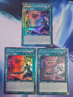 YuGiOh! Pressured Planet Wraitsoth RA02-EN073 Collectors Rare x 3 PLAYSET 1st Ed - Image 1