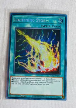 (EY) Yugioh x1 Lightning Storm MP22-EN253 Prismatic Secret Rare 1st Ed VLP - Image 1