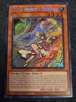 Tenyi Spirit – Suruya Secret Rare SUDA-EN021 NM Supreme Darkness Yu-Gi-Oh - Image 1