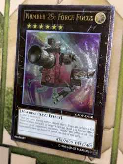 YuGiOh NUMBER 25: FORCE FOCUS Ultimate Rare GAOV-EN045 - Image 1