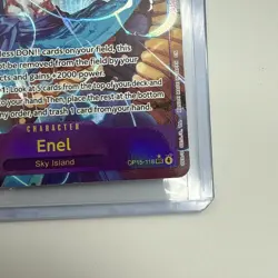 One Piece Enel OP15-118 Alternate Alt Art SEC Adventure on Kami's Island NM - Image 5