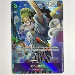 One Piece Uso-Hachi Alternate Art Foil ST18-001 Premium Booster Common English - Image 1