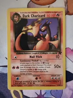Pokemon TCG Dark Charizard 21/82 Base Set Non-Holo Rare Card LP - Image 1