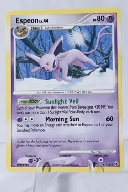 Espeon 18/100 Majestic Dawn Pokemon Collectible Trading Card - Image 1