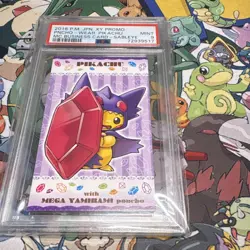 Pokemon TCG Poncho-Wear Pikachu XY Promo Sableye Japanese PSA 9 Graded Card - Image 1