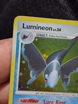 Lumineon Lv. 34 Diamond & Pearl Holo Rare 11/123 Pokemon Card LP - Image 2