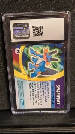 Swampert #74 Pokemon Topps Advanced Challenge 2004 CGC 8 - Image 2