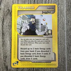 Uncommon Juggler E-Reader Pokemon Trainer Card, Aquapolis Set 126/147 - Image 1