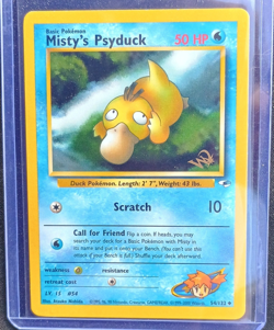 Misty's Psyduck 54/132 W Stamped Promo Gym Heroes WOTC Pokemon Card - Image 1