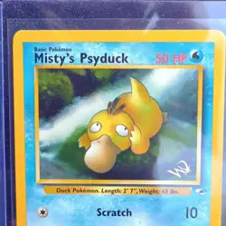 Misty's Psyduck 54/132 W Stamped Promo Gym Heroes WOTC Pokemon Card - Image 2