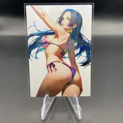 Boa Hancock Holographic Anime Collectible Trading Card - Image 1