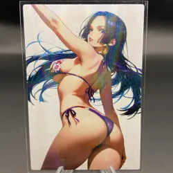 Boa Hancock Holographic Anime Collectible Trading Card - Image 2