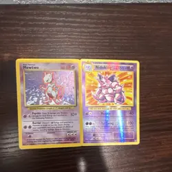 Pokemon TCG 2-Card Holo Lot - Mewtwo, Nidoking - Base/Jungle 10/102 11/64 - Image 1