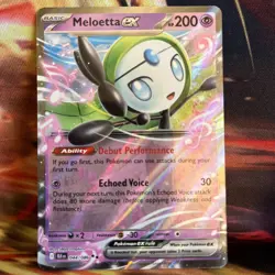 Pokemon TCG Meloetta EX Full Art Black Bolt 159/086 Ultra Rare NM Card - Image 1