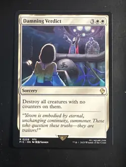 MTG Damning Verdict, Commander: Final Fantasy NM-M - Image 1