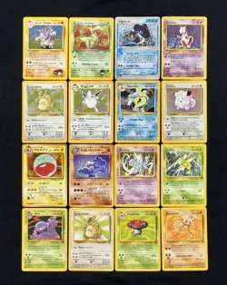 Vintage Pokemon Cards Lot of 16 Holo Rare 1st Edition NH English JPN WOTC HP-DMG - Image 1