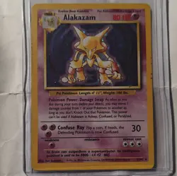 Alakazam 1/102 Base Set Unlimited Holo Rare 1999 English 80 HP Wizards - Image 1