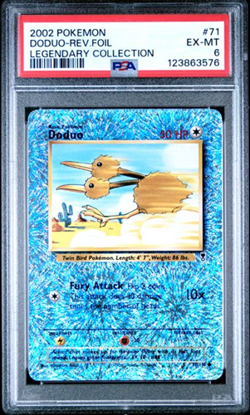 PSA 6 Pokemon 2002 Legendary Collection Doduo 71/110 Reverse Holo - Image 1