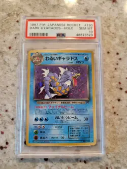 💎💎 1997 Rocket Dark Gyarados PSA 10 Japanese Pokemon #130 Gem Mint - Image 1
