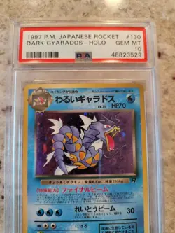 💎💎 1997 Rocket Dark Gyarados PSA 10 Japanese Pokemon #130 Gem Mint - Image 2