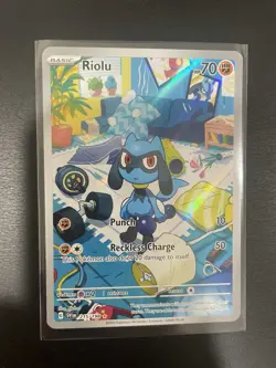 Riolu 215/198 Scarlet & Violet Base Set Pokemon Illustration Rare - Image 1