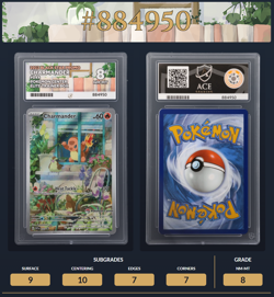 Pokemon TCG Charmander SVP044 Center Stamped ETB ACE Grading 8 Promo Card - Image 4