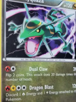 pokemon Rayquaza XY141 Cosmos Holo Black Star Promo LP - Image 4