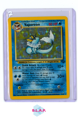 VAPOREON POKEMON JUNGLE HOLO RARE 12/64 EN 1999 - Image 1