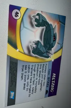 Metang #46 Pokemon Topps Advanced Challenge Card NM HOLO - Image 5