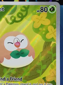 Pokemon Rowlet Illustration Rare Full Art Near Mint Perfect Order 090/088 - Image 3