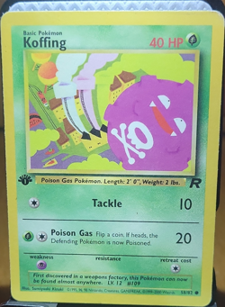 The Pokemon Company Koffing 58/82 Team Rocket 1st Ed Common Regular 40HP EN - Image 1