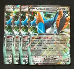 Pokemon TCG - Cobalion ex 064/086 Playset (x4) Chaos Rising - Image 1