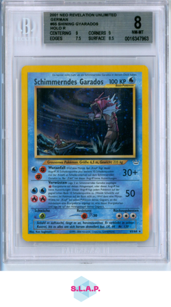 SCHIMMERNDES GARADOS POKEMON #65 2001 NEO REVELATION UNL. HOLO RARE DE BGS 8 - Image 1